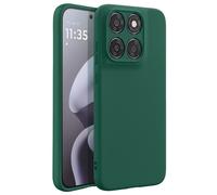 Coque pour Motorola Moto G87 Anti-traces avec Boutons Redessinés Vert foncé