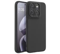 Avizar Coque pour Moto G87 en Silicone Souple et Anti-Traces Noir