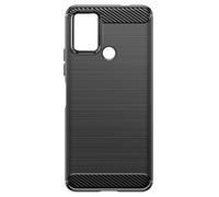 Coque pour Nokia C22 Flexible Effet Carbone Noir