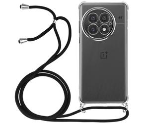 Avizar Coque pour OnePlus 13 Silicone Antichoc avec Cordon Tressé Transparent