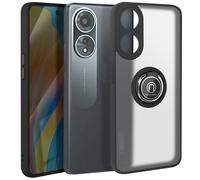 Coque pour Oppo A58 Bague Métallique Support Vidéo Noir
