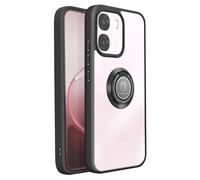 Avizar Coque pour Oppo A6 / A6x avec Anneau Magnétique Finition Givrée Noir