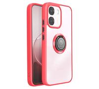 Avizar Coque pour Oppo A6 / A6x avec Anneau Magnétique Finition Givrée Rouge