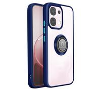 Coque Oppo A6 Pro - Anneau Magnétique, Finition Givrée, Bleu