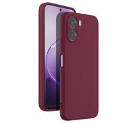 Avizar Coque pour Oppo A6x Soft-Touch en Silicone Série Fast Cover Bordeaux
