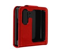 Coque pour Oppo Find N2 Flip Clapet Languette Magnétique Chesterfield Rouge