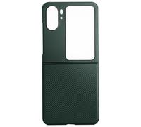 Coque pour Oppo Find N2 Flip Style carbone Conception 2 parties Vert foncé