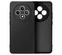 Avizar Coque pour Oppo Reno 12F Semi-rigide Soft-touch Anti-traces Noir