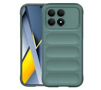 Coque pour Poco F8 Pro 5G avec Relief 3D et Grip Antidérapant Vert