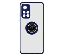 Avizar Coque pour Poco M4 Pro 5G/Redmi Note 11S 5G Bi-matière Bague Support Bleu