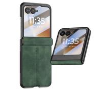 Avizar Coque pour Razr 70 avec Verre Trempé Écran Externe Antichoc Vert