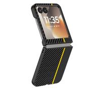 Avizar Coque pour Razr 70 Effet Fibres de Carbone Protection Rigide