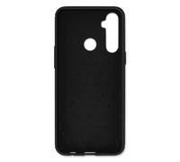 Coque pour Realme 6i Souple Coins Renforcés Carbone Effet Brossé Noir