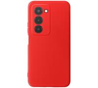 Coque pour Redmi 15 5G en Silicone Souple avec Renfort Bloc Caméra Rouge