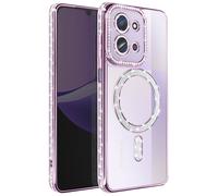 Avizar Coque pour Redmi 15C Compatible avec Contour Strassé Violet