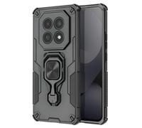 Coque pour Redmi Note 15 avec Anneau Rotatif et Fonction Support Noir