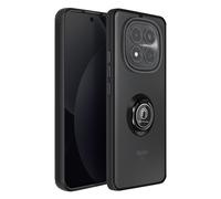 Coque pour Redmi Note 15 Pro 4G avec Anneau Magnétique Finition Givrée Noir