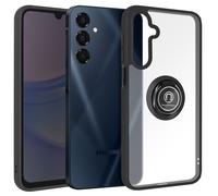 Coque pour Samsung Galaxy A16 Bague Métallique Support Vidéo Noir