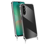 Avizar Coque pour Samsung Galaxy A26 Silicone Antichoc avec Cordon Tressé Transparent