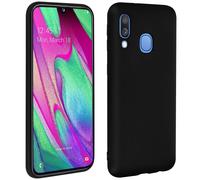 Coque pour Samsung Galaxy A40 Protection Silicone gel souple ultra fine Noir