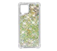 Coque Samsung Galaxy A42 5G Flexible Bumper Paillette Effet Sablier Argent