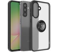 Coque pour Samsung Galaxy A56 Bague Magnétique Dos Translucide Noir