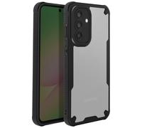 Coque pour Samsung Galaxy A56 Coins Renforcés Noir transparent