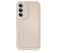 Coque pour Samsung Galaxy S22 Silicone Soft Touch Bordures Surélevées Beige