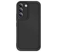Avizar Coque pour Samsung Galaxy S22 Silicone Soft Touch Bordures Surélevées Noir