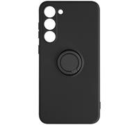 Coque pour Samsung Galaxy S23 Soft touch Flexible avec Bague Support Noir