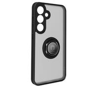Coque pour smartphone - AVIZAR - Samsung Galaxy S24 Plus - Bague Métallique - Noir - Anti-traces