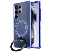 Avizar Coque pour Samsung Galaxy S24 Ultra Antichoc Support Pliable Bleu