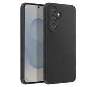 Avizar Coque pour Samsung Galaxy S25 FE en Silicone Souple Antichocs Noir