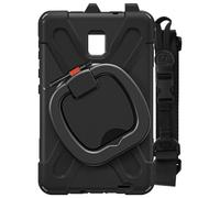 Avizar Coque pour Samsung Galaxy Tab Active 5 Antichoc Poignée Support Sangle Noir