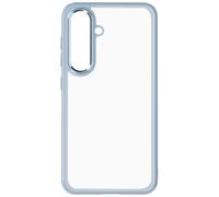 Coque pour Samsung Galaxy S24 Dos Rigide Contour Souple Design Fumé Bleu Pâle