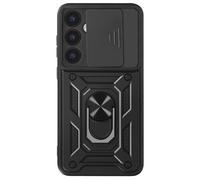 Coque pour Samsung Galaxy S24 Plus Antichoc Cache Caméra Coulissant Avizar Noir