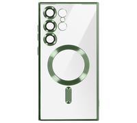 Avizar Coque pour Samsung S24 Ultra en Silicone Contour Chromé