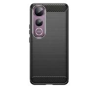 Coque pour Vivo V50 Lite 5G / 4G Effet Métal Brossé avec Contour Caméra Noir