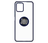 Avizar Coque pour Vivo Y01 Bi-matière Bague Métallique Support Vidéo Bleu