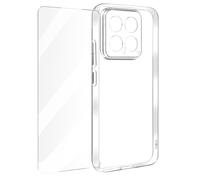 Coque pour Xiaomi 14 Souple avec Verre Trempé Dureté 9H Transparent