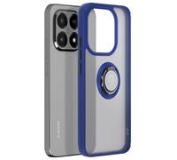 Coque pour Xiaomi 15T avec Support Anneau et Fixation Magnétique Bleu nuit