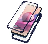 Avizar Coque pour Xiaomi Note 10 et 10S Dos Avant Polymère Bleu nuit