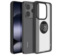Avizar Coque pour Xiaomi Note 14 4G avec bague métallique support vidéo Noir
