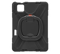 Avizar Coque pour Xiaomi Pad 6 – Antichoc bi-matière, poignée rotative et support, Noir
