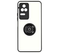 Avizar Coque pour Xiaomi Poco F4 5G Bi-matière Bague Métallique Support Vidéo