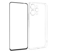 Avizar Coque pour Xiaomi Redmi 12 Silicone Gel et Verre Trempé Bord Biseauté