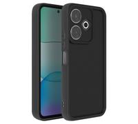 Avizar Coque pour Xiaomi Redmi 13 4G et 5G Silicone Souple Noir