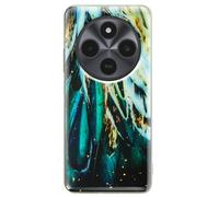 Avizar Coque pour Xiaomi Redmi 14C et Poco C75 Silicone Gel Design Plumes