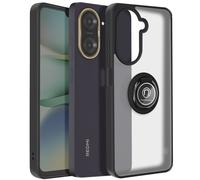 Avizar Coque pour Xiaomi Redmi A5 Bague Magnétique Dos Translucide Noir