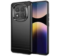 Avizar Coque pour Xiaomi Redmi Note 14 Pro et 14 Pro Plus Silicone Noir